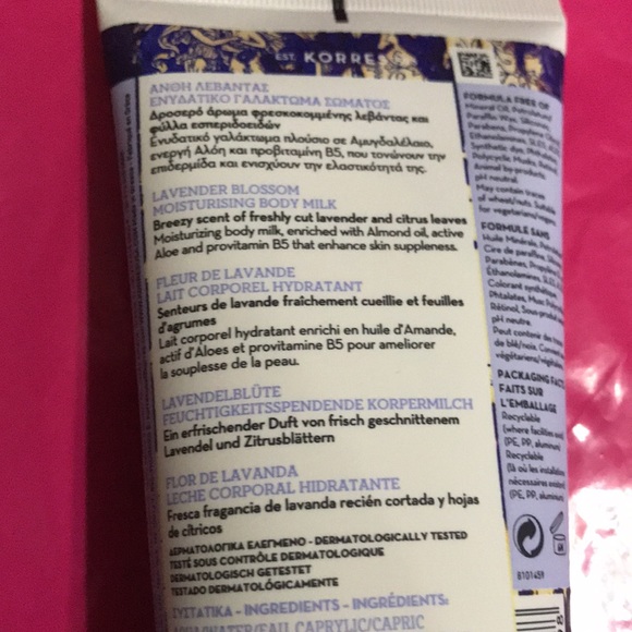 KORRES Lavender Blossom Body Milk 200ml / 6.76 oz - Picture 3 of 8